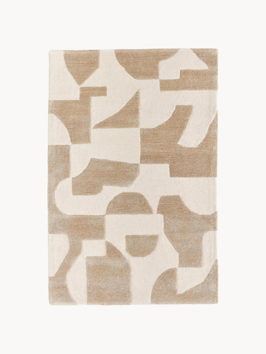 Corin High-Low Wool Rug, Hand-Tufted