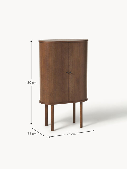 Highboard Calary with Fluted Front
