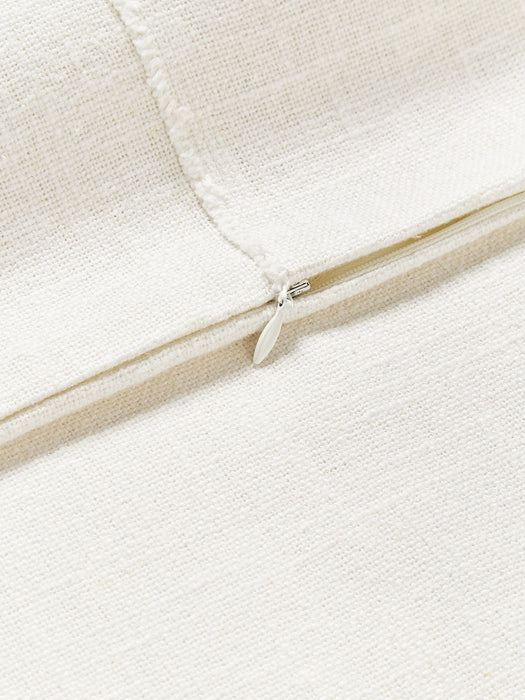 Terre Hand-Woven Cushion Cover with Decorative Seam