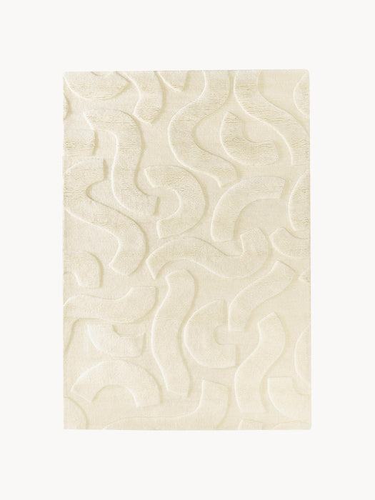 High-Low Wool Rug Clio Hand-Woven