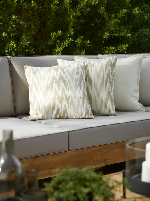 Maillot Outdoor Cushion Cover with Ikat Pattern