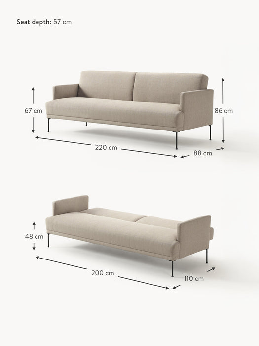 Sofa Bed Fluente 3-seater