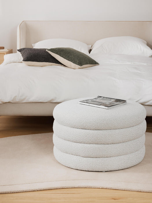 XL Boucl Stool Alto with Storage Space