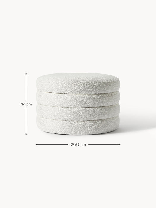 XL Boucl Stool Alto with Storage Space