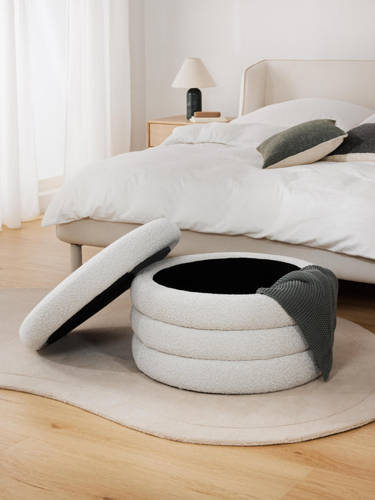 XL Boucl Stool Alto with Storage Space