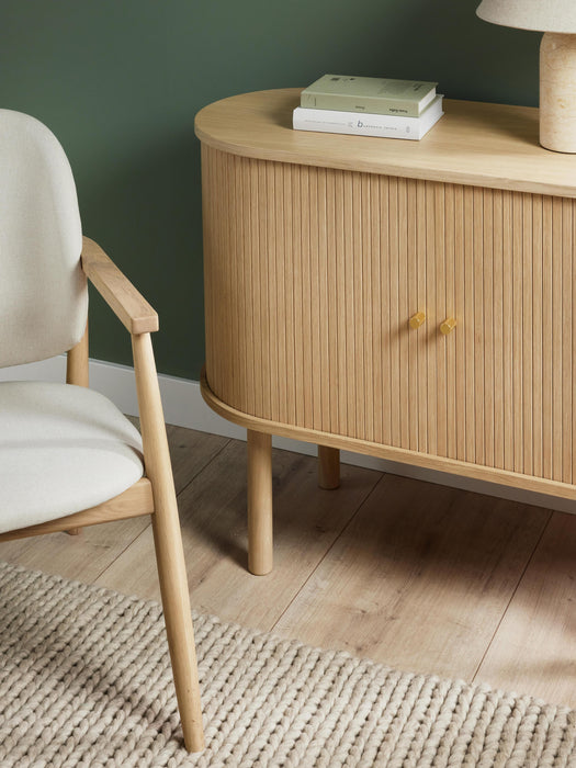 Small Sideboard Calary with Fluted Front