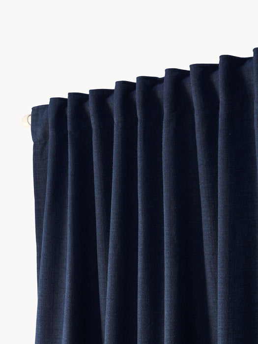 Jensen Opaque Multi-Band Curtains, Set of 2, W 130 cm