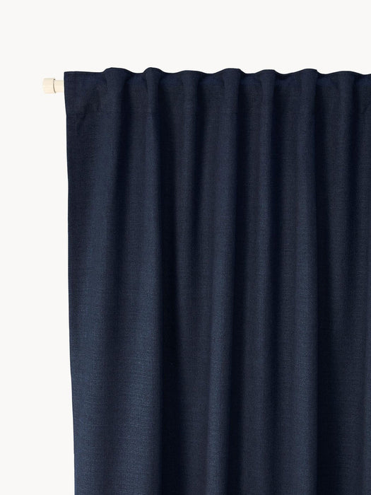 Jensen Opaque Multi-Band Curtains, Set of 2, W 130 cm