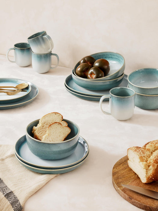 Havana Soup Plates with Reactive Glaze, Set of 4