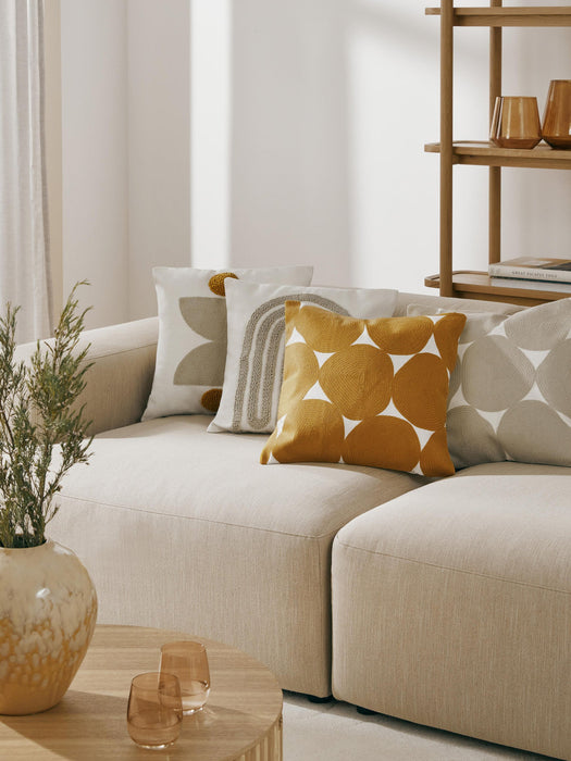Bardia Embroidered Cotton Cushion Cover