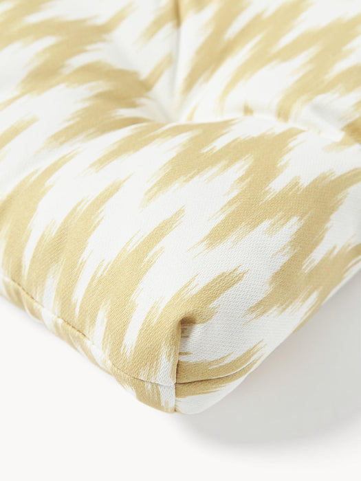 Maillot Outdoor Seat Cushion with Ikat Pattern