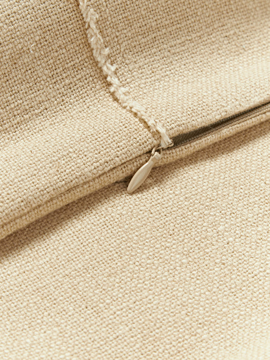 Terre Hand-Woven Cushion Cover with Decorative Seam