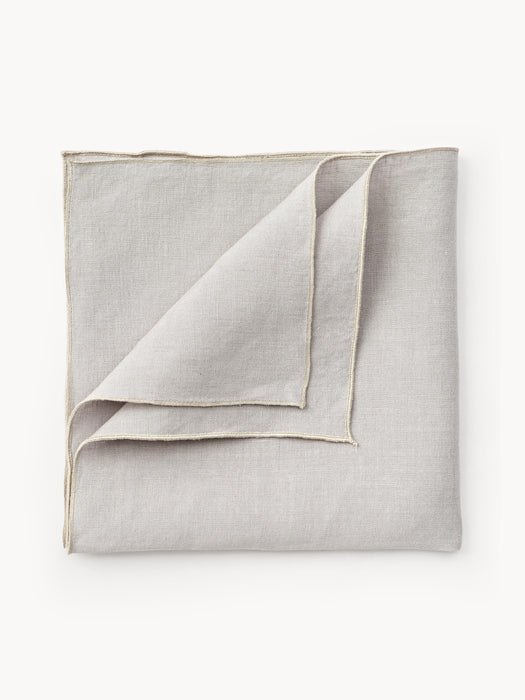 Linen Napkins Kennedy with Decorative Edging Set of 4