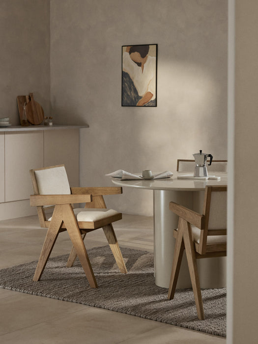 Upholstered Dining Chair Sissi with Armrests