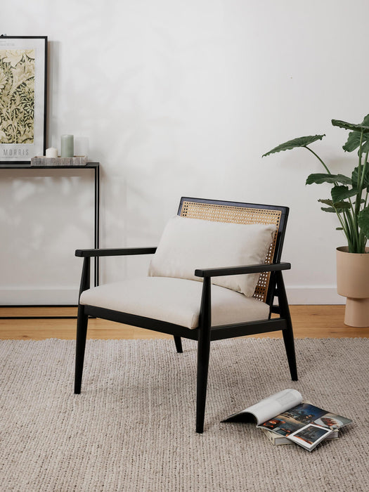 Manuell Birch Wood Lounge Chair