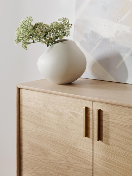 Oak Wood Highboard Diana