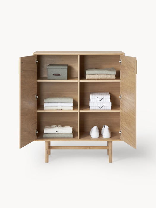 Oak Wood Highboard Diana