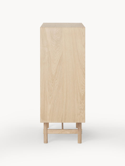 Oak Wood Highboard Diana