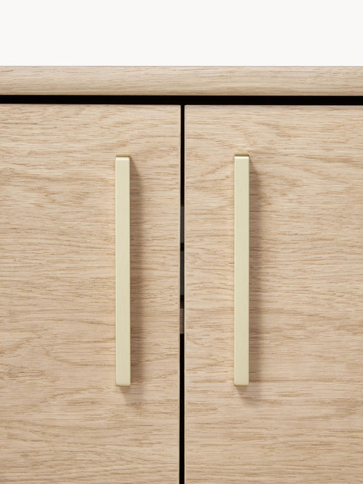 Oak Wood Highboard Diana