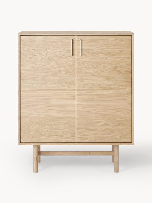 Oak Wood Highboard Diana
