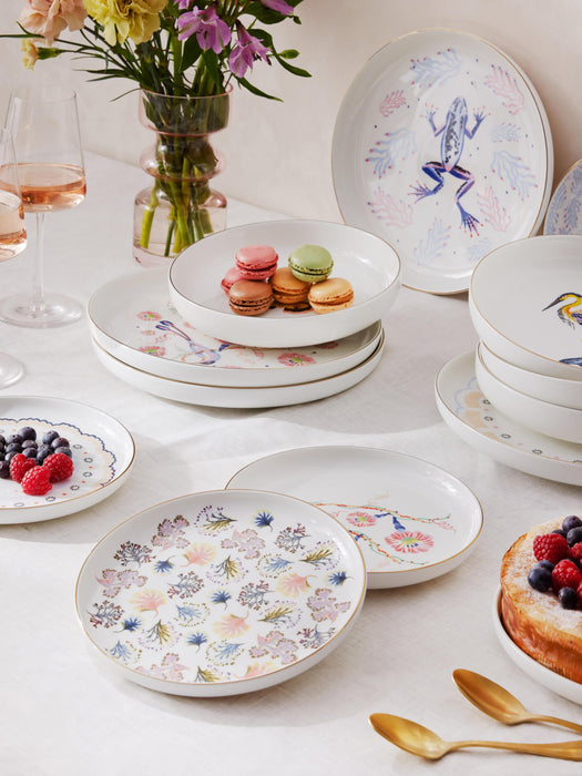 Breakfast Plates Flamboyant Set of 4