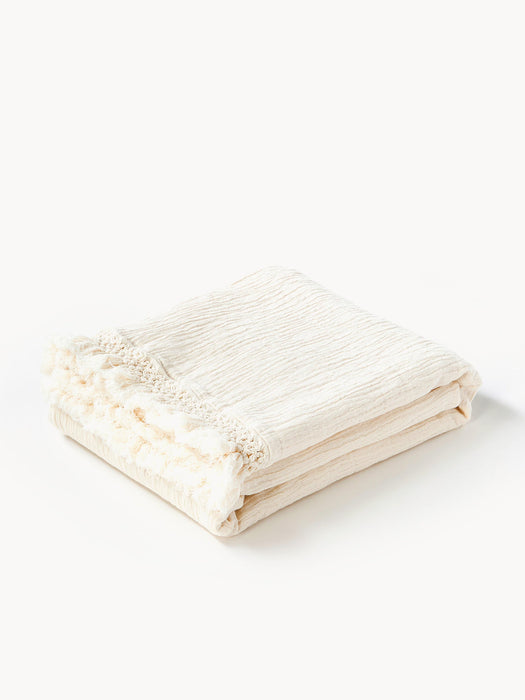 Piera Cotton Throw with Fringes