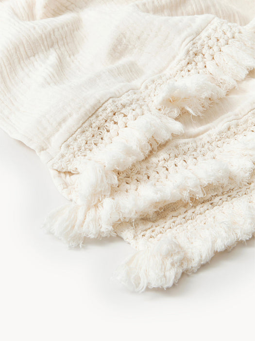 Piera Cotton Throw with Fringes