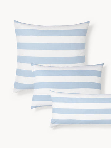 Lorena Striped Reversible Cotton Pillowcase