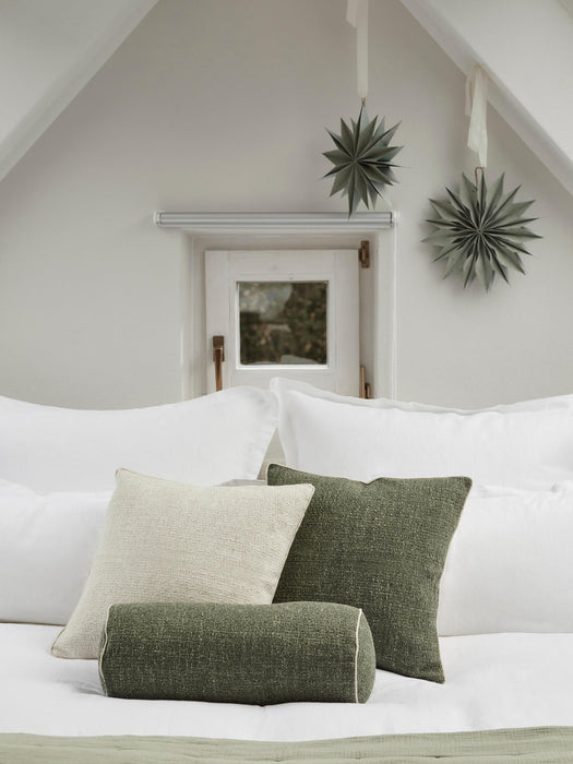 Aya Bouclé Cushion Cover with Piping