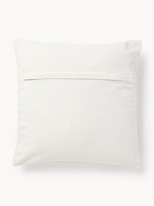 Vahid Embroidered Cotton Cushion Cover with a High-Low Texture