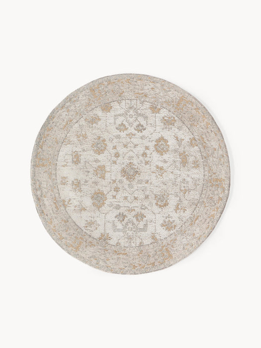 Loire Round Hand-Woven Chenille Rug