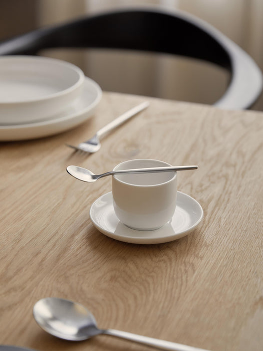 Porcelain Espresso Cups Nessa with Saucers Set of 4