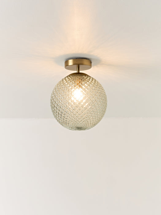 Small Glass Ceiling Lamp Lorna