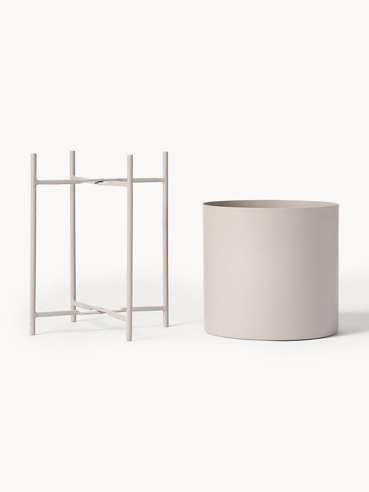 Mina Metal Cover Pots, Set of 2