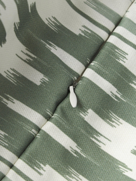 Maillot Outdoor Cushion Cover with Ikat Pattern