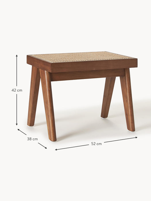 Stool Sissi with Viennese Wickerwork