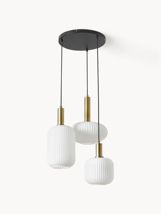 Opal Glass Cluster Pendant Light Candela