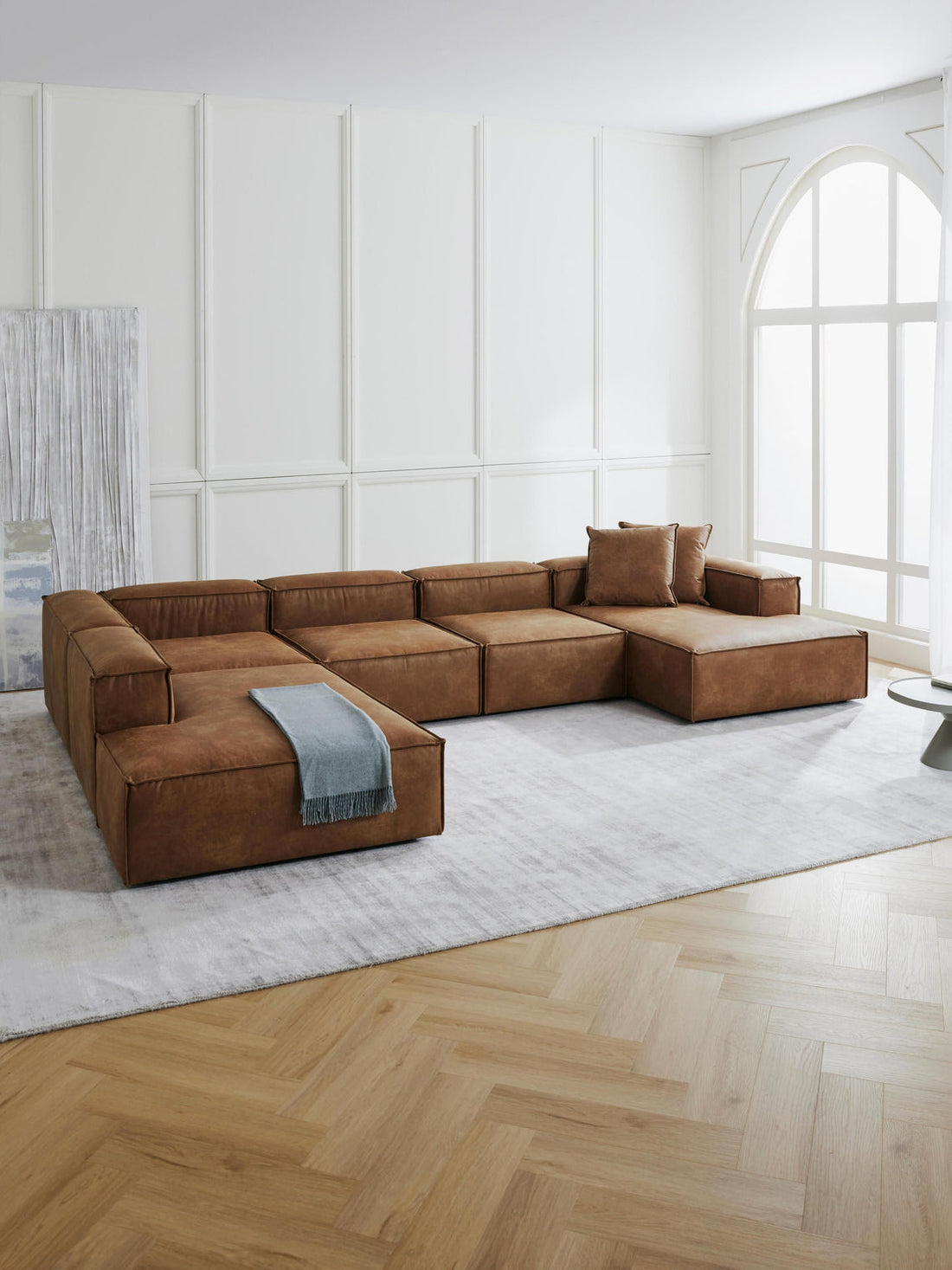 Lennon XL Leather Modular Sofa