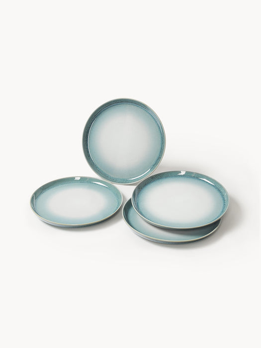 Reactive Glaze Dinner Plates Havana Set of 4