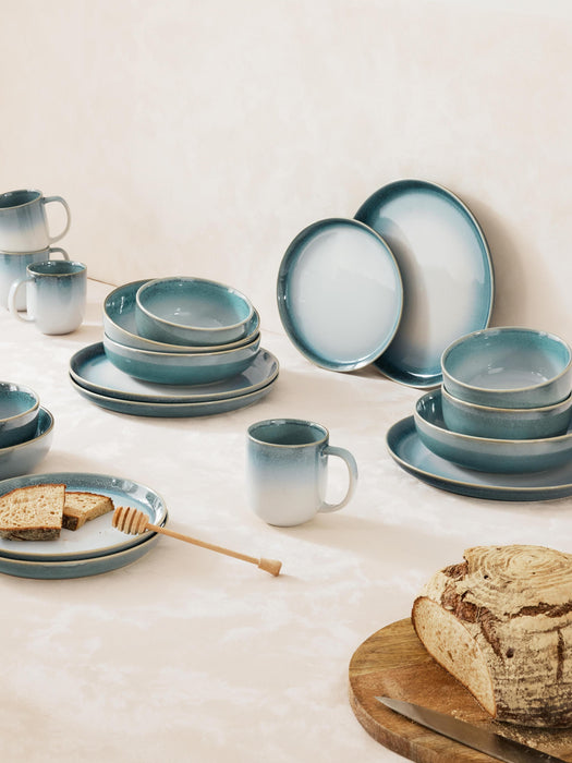Reactive Glaze Dinner Plates Havana Set of 4