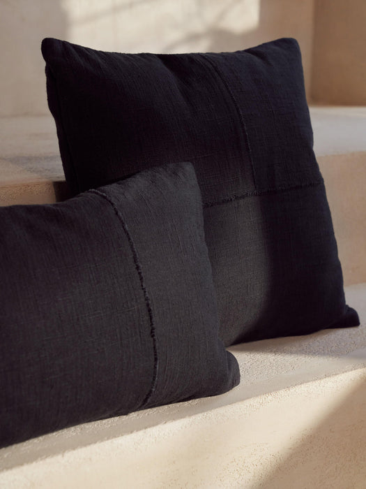 Terre Hand-Woven Cushion Cover with Decorative Seam
