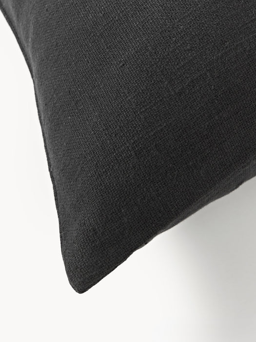 Hand-Woven Cushion Cover Terre with Decorative Seam