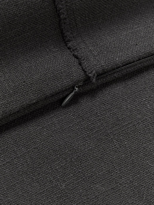 Hand-Woven Cushion Cover Terre with Decorative Seam