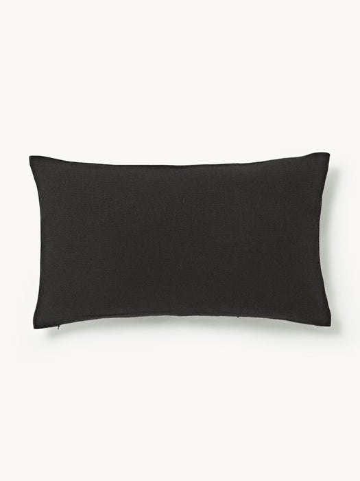 Hand-Woven Cushion Cover Terre with Decorative Seam