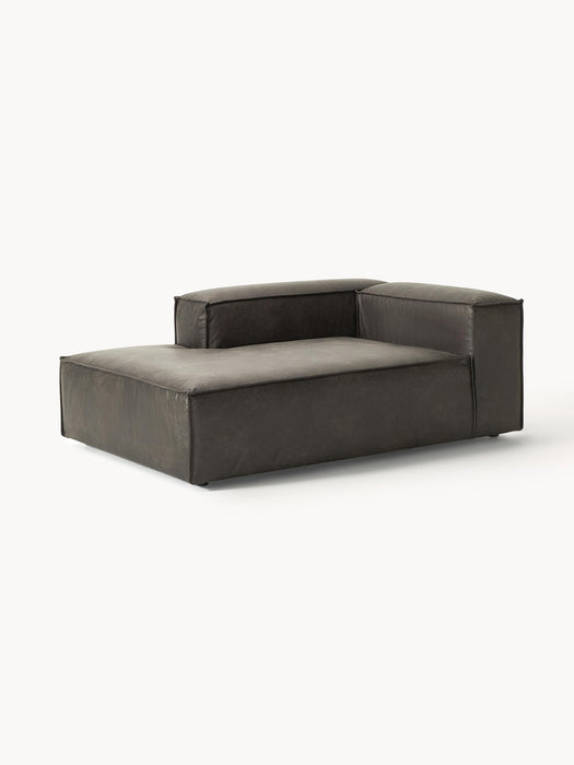 Leather Corner Chaise Module Lennon