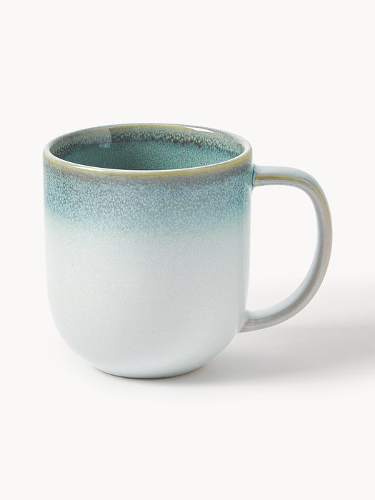 Mugs Havana with Reactive Glaze Set of 4