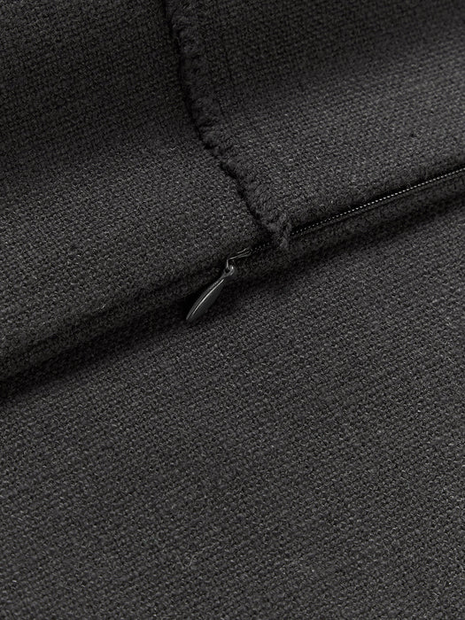 Terre Hand-Woven Cushion Cover with Decorative Seam