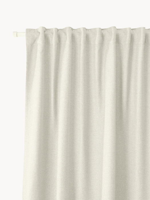 Jensen Opaque Multi-Band Curtains, Set of 2, W 130 cm