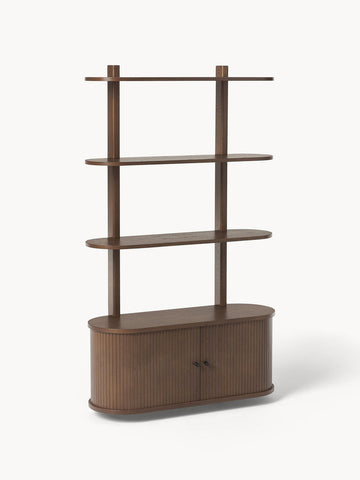 Calary Wall-Mounted Shelf with Fluted Front