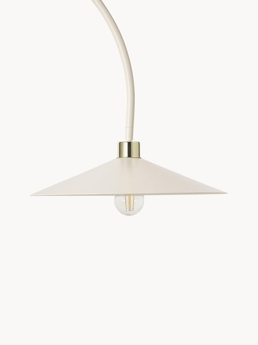 Arc Lamp Cora with Travertine Base